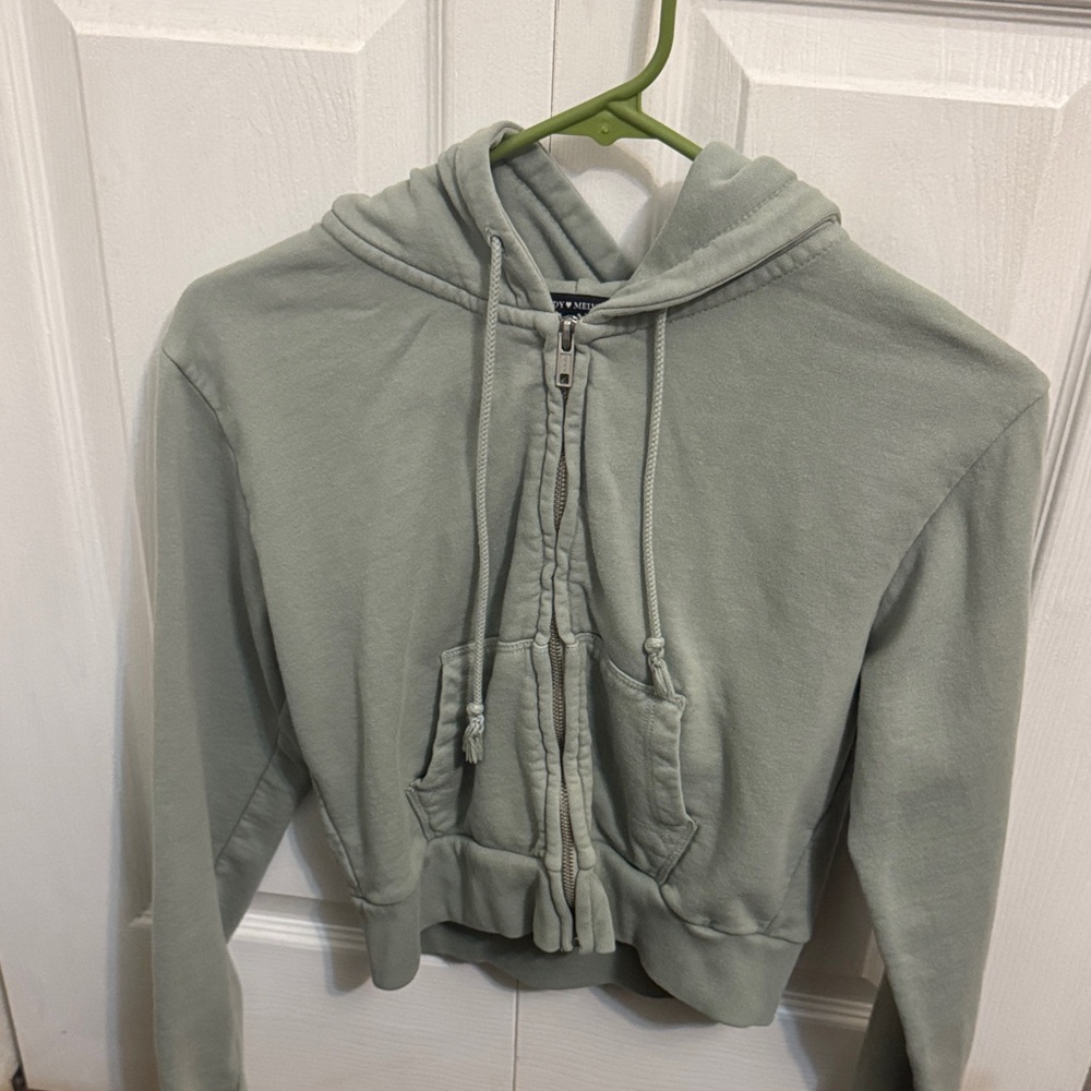 Seafoam Green Cropped Jacket